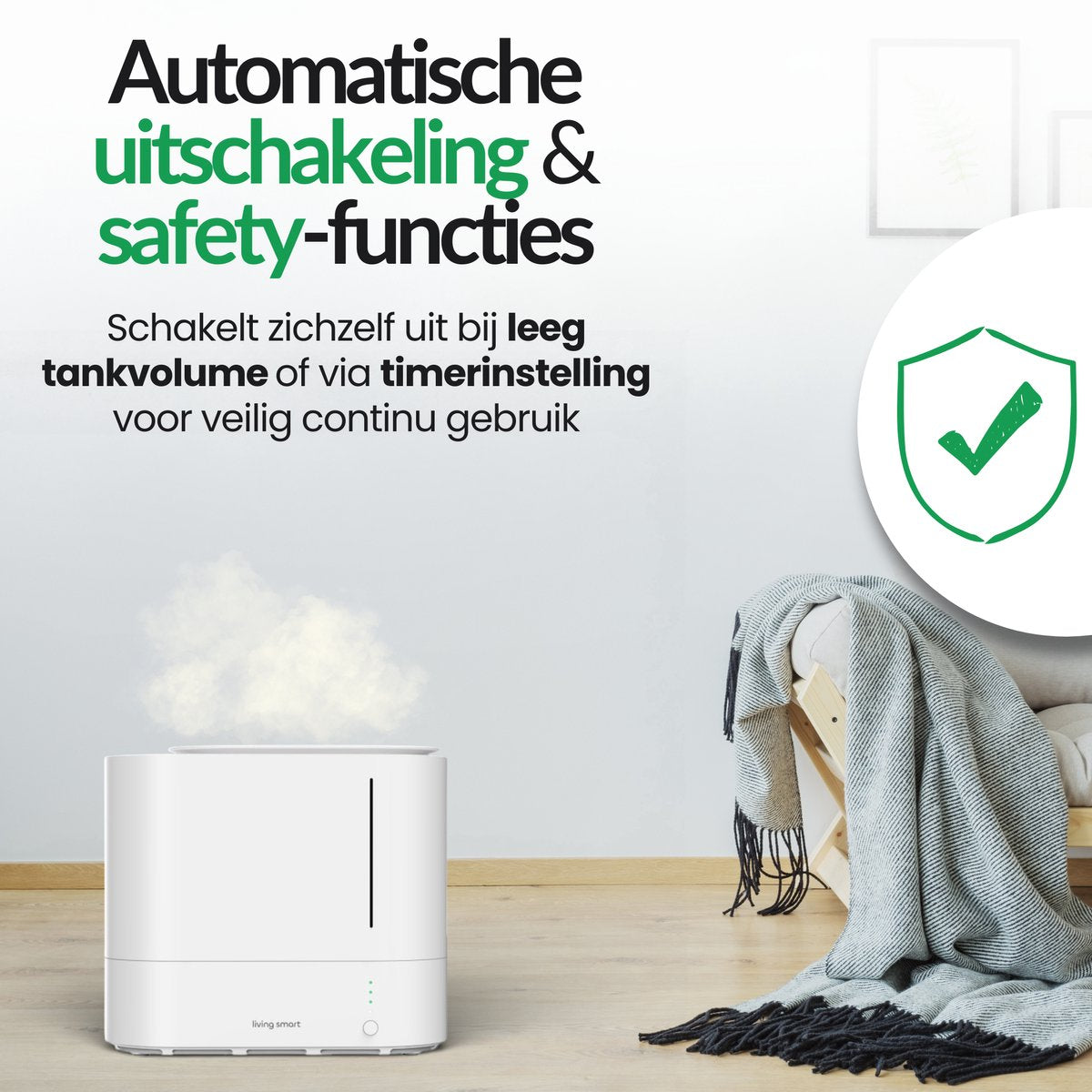 LivingSmart™ slimme luchtbevochtiger met App - 2.2L