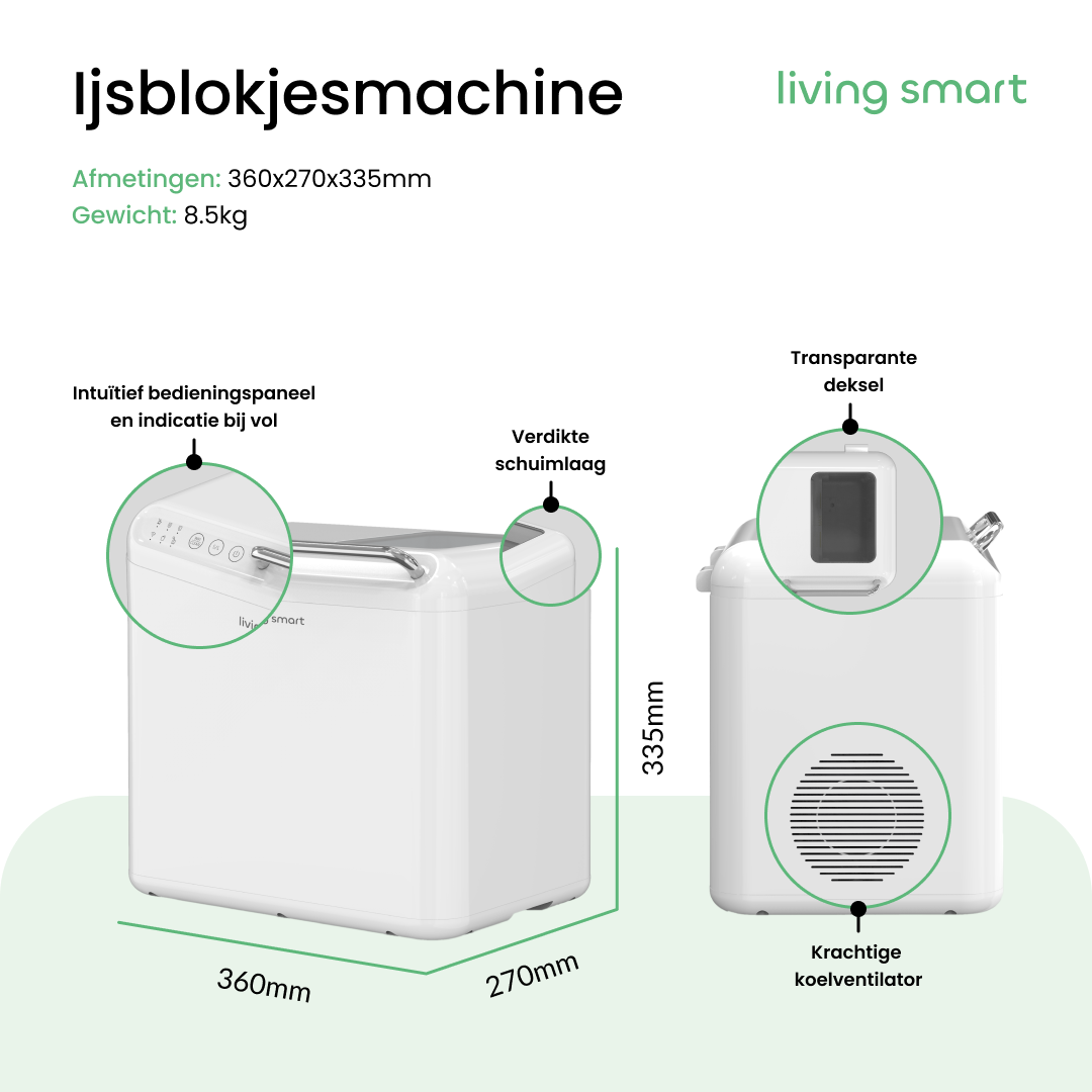 Slimme Ijsblokjesmachine - LSI100S