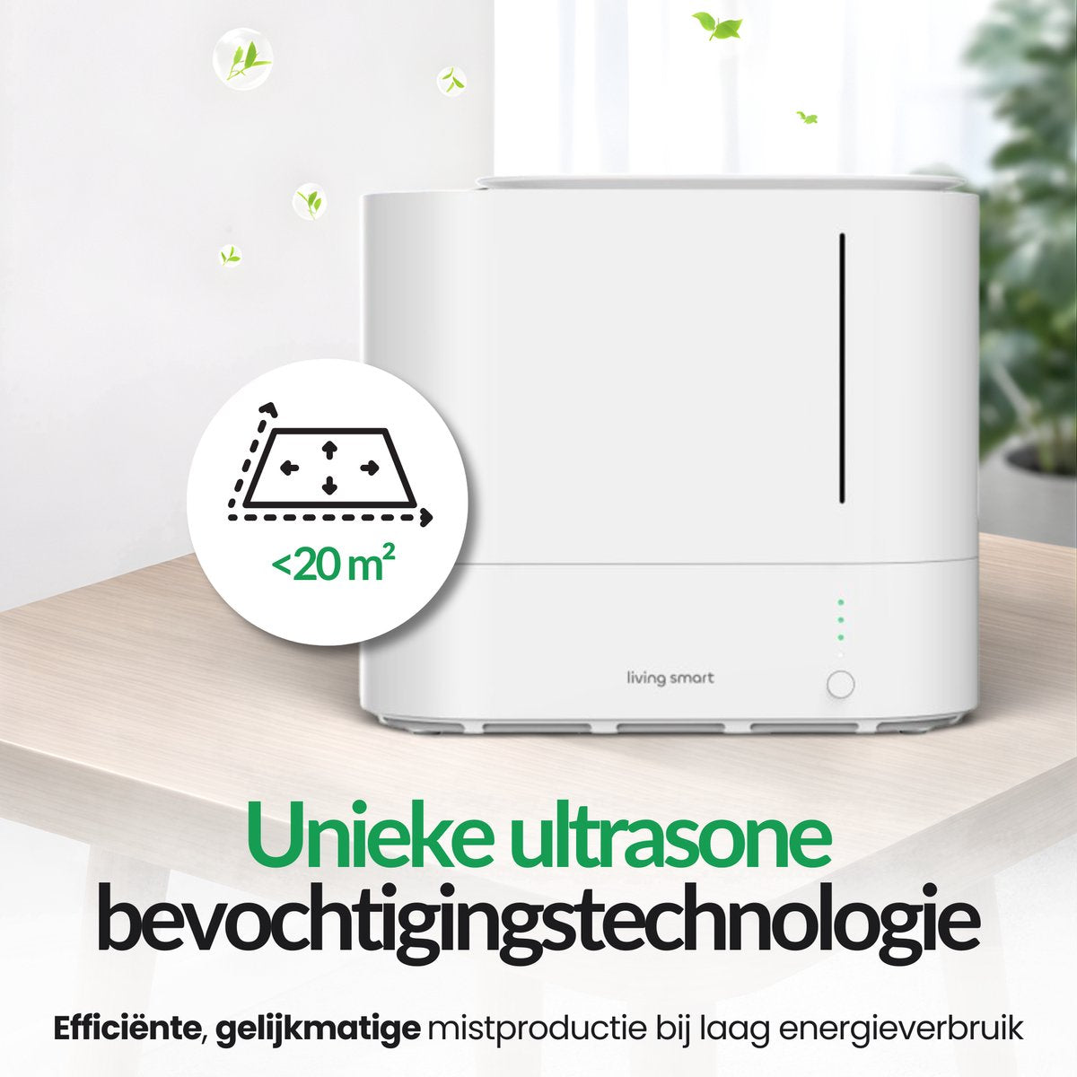 LivingSmart™ slimme luchtbevochtiger met App - 2.2L