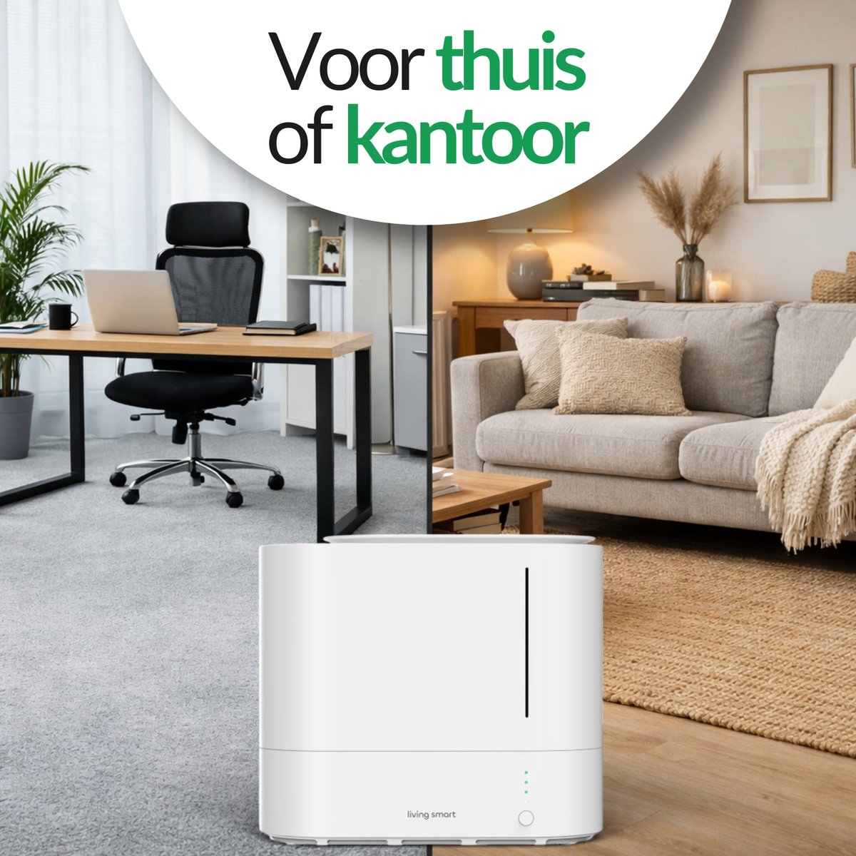 LivingSmart™ slimme luchtbevochtiger met App - 2.2L
