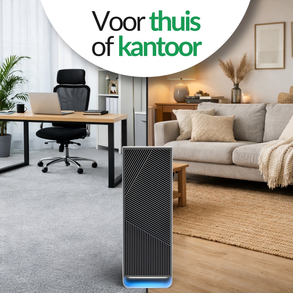 LivingSmart™ LSL200S - Slimme Luchtreiniger met App - Tot 45 m²