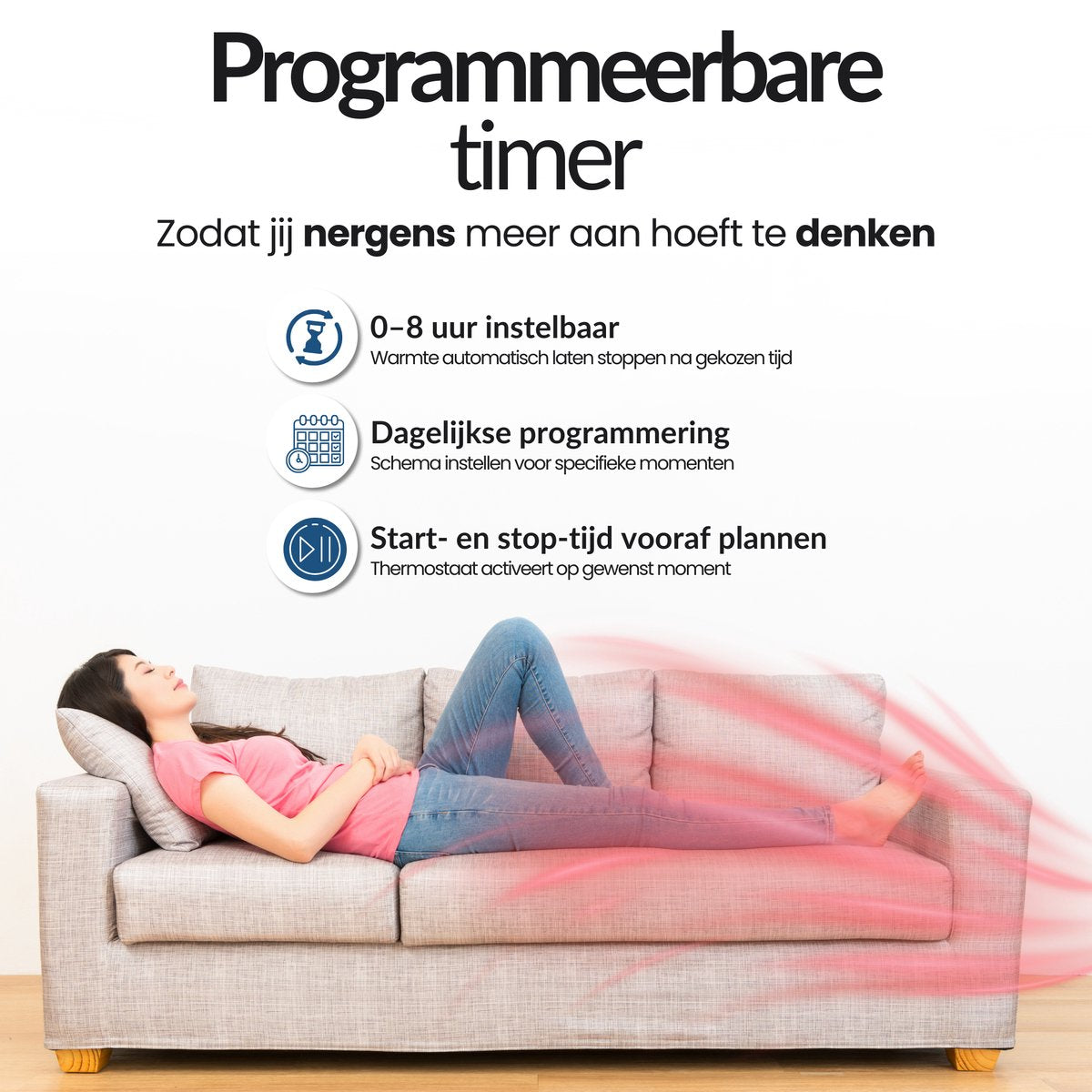 Rovary™ slimme toren heater 2000W 62cm