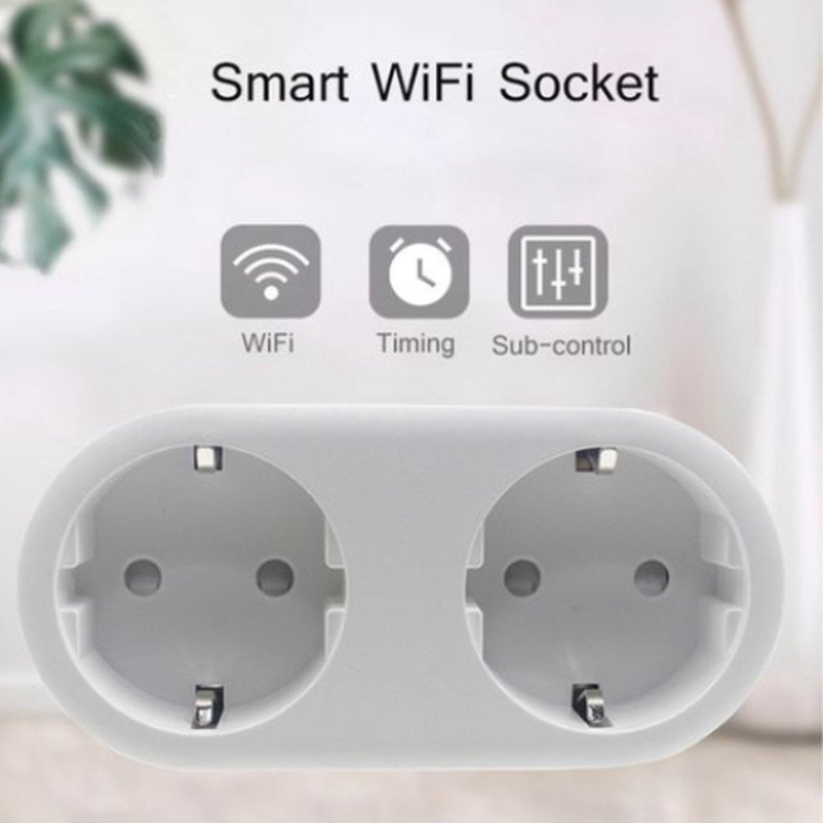 Slimme dubbele stekker - Smart plug EU