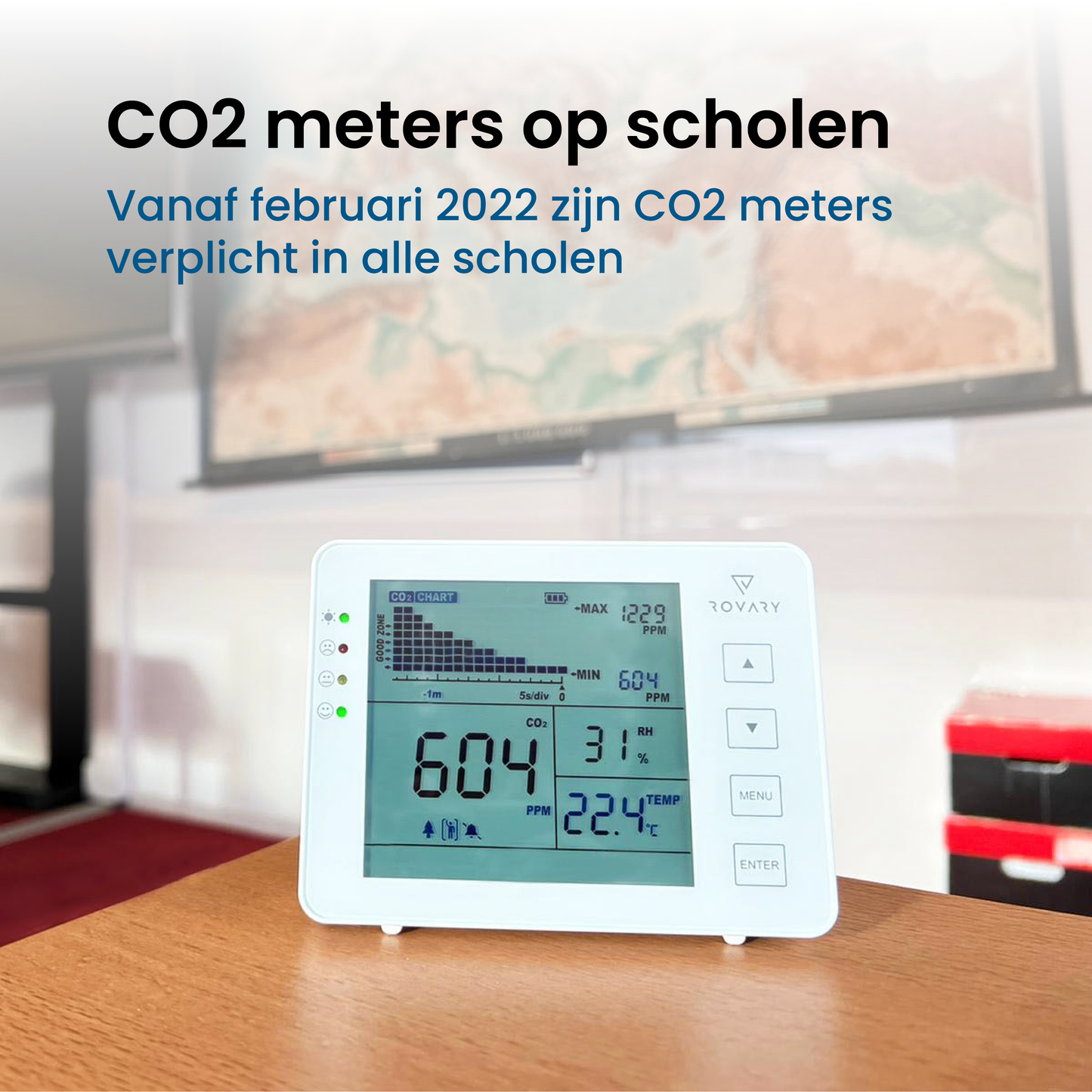 Rovary RV2000P CO2 Meter - Luchtkwaliteitsmeter